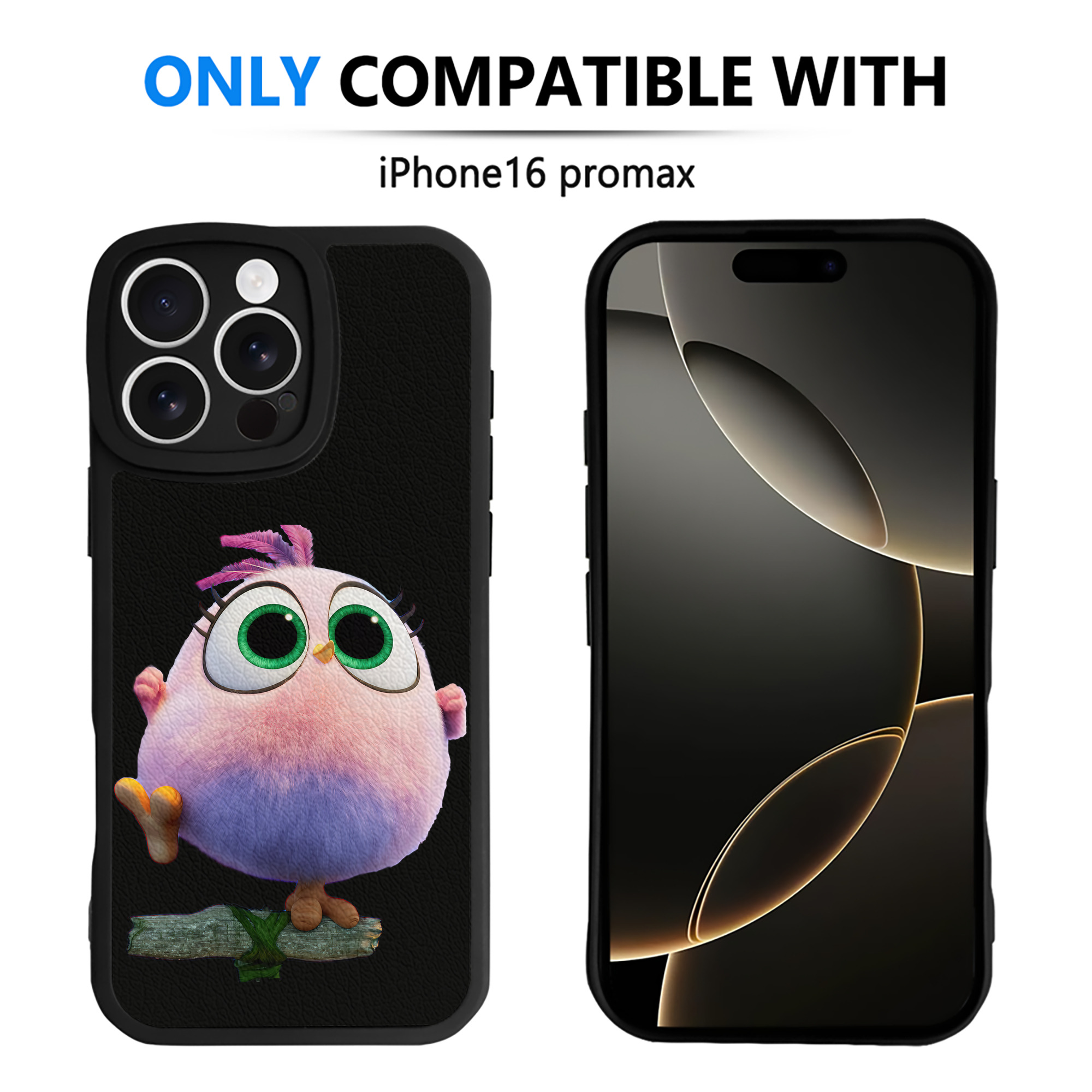 （画像用） Angry Birds アングリーバード 【iPhone 16シリーズ対応】シリコンスマホケース（レザー調） 材質：シリコン